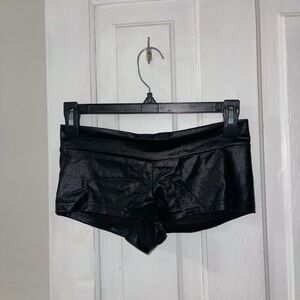 iHeartRaves Black Shimmery Shorts